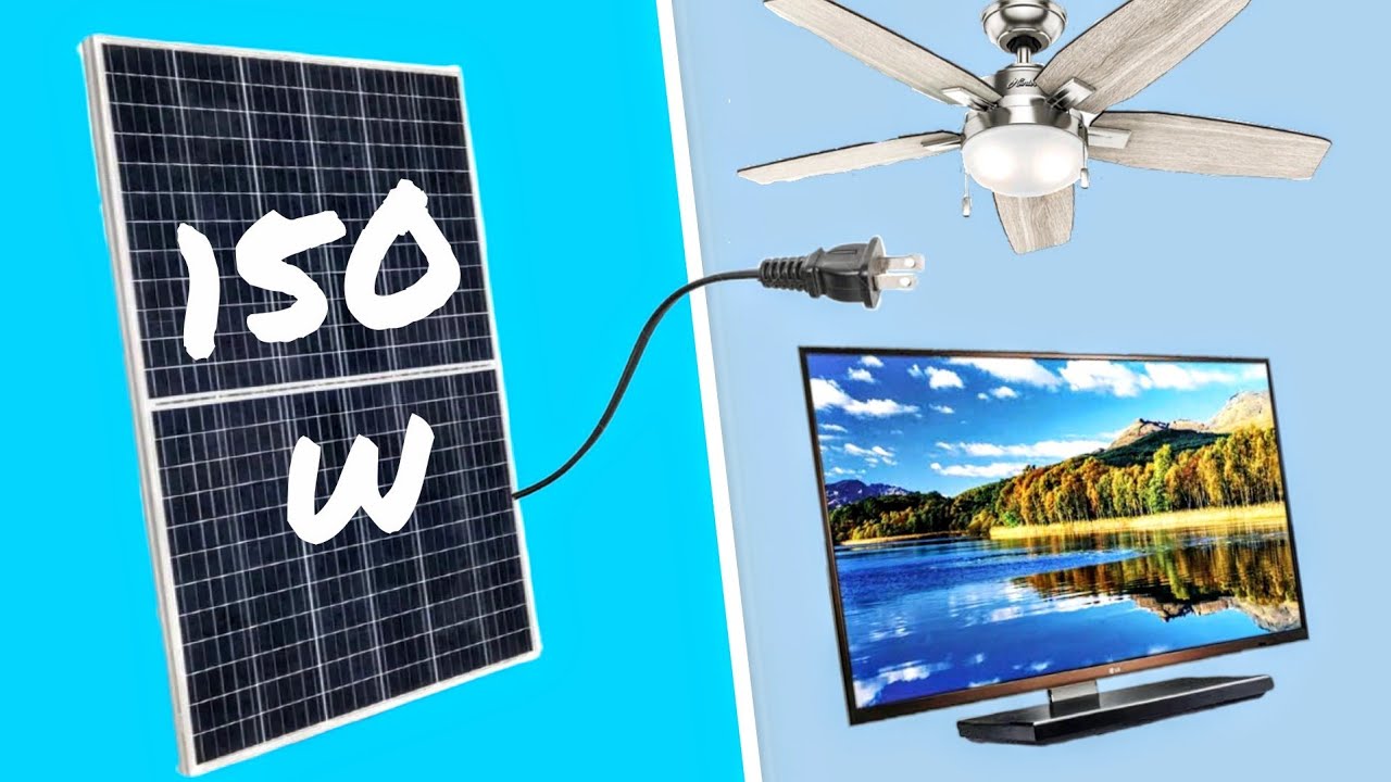 O que dá pra ligar em uma PLACA solar de 150w ?