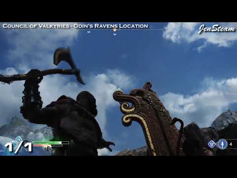 God of War All Odin's Ravens in Council of Valkyries (Allfather Blinded Trophy)