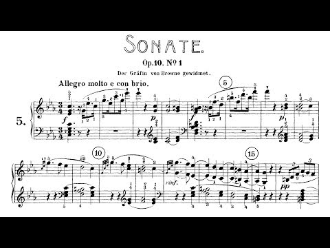 Piano Sonata No. 5 - Beethoven piano tutorial