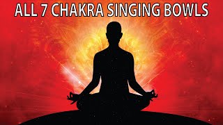 ALL 7 CHAKRA SINGING BOWLS 🙏 UNBLOCK AND BALANCE 🙏  HEALING MEDITATION WITH SUBLIMINAL