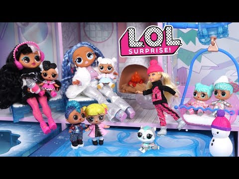 LOL OMG Family Winter Chalet Morning Routine with Goldie & Punk Boi