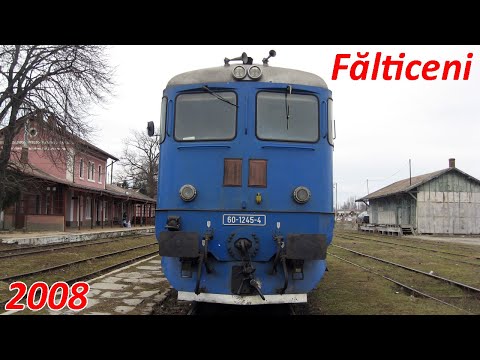 ARHIVA - Trenul Personal Dolhasca - Falticeni si manevra locomotivei la Falticeni [februarie, 2008]