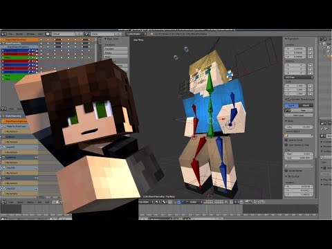 Minecraft Animation [Blender] - ENG: Customize and Animate, The Basics