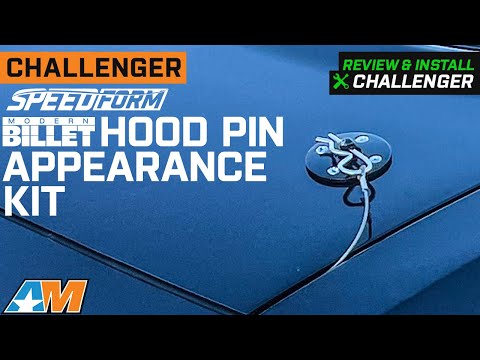 2008-2022 Challenger SpeedForm Modern Billet Hood Pin Appearance Kit; Black Review & Install