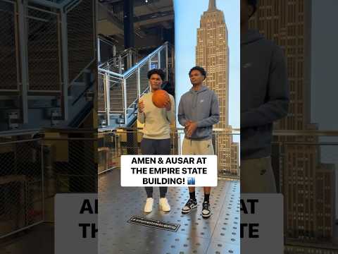 Amen & Ausar Thompson visit the Empire State Building! #Shorts