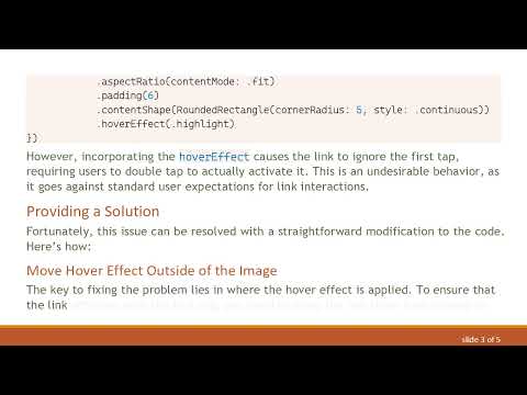 How to Fix the Double Tap Issue on Image Links in SwiftUI