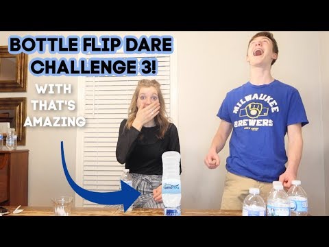 BOTTLE FLIP DARE CHALLENGE 3 with THAT'S AMAZING! | Match Up