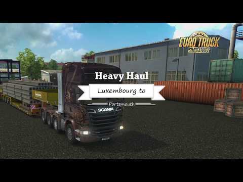 Euro Truck Simulator 2 -  Luxembourg, Belgium to Portsmouth, UK