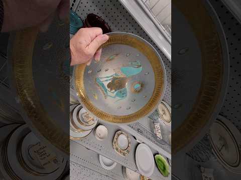 Florida Thrift Store Finds "Crazy cool Fred Press retro MCM retro glass horse plate"