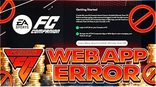 EAFC 24  WEB APP ERROR (EA ACCOUNT DOESN