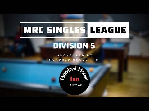Julie Jones Morgan vs Jordan Larke - MRC Singles League Division 5 (NO COMMENTARY)