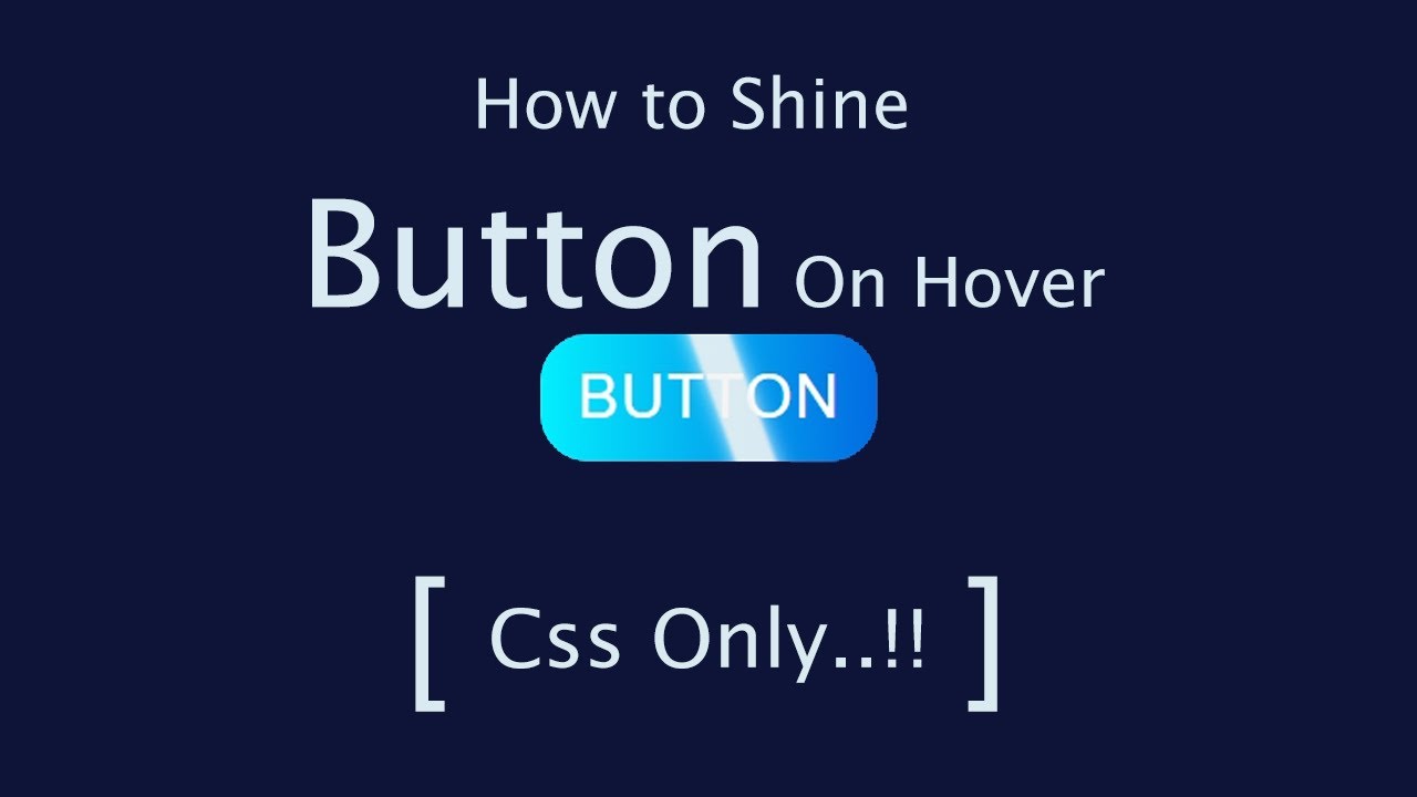 How to Shine Button On Hover | Without Pseudo Element | Css Animated Button | @Codes Tutorials