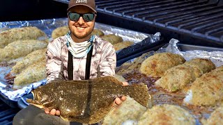 CRAB STUFFED FLUKE Smoked On The Traeger | Amazing Results….