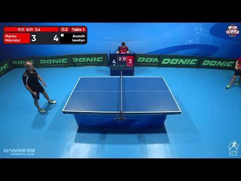 00:30 Mykola Halynskyi 0 - 3  Anatolii Levshyn West 5 WIN CUP 09.10.2022 | TABLE TENNIS WINCUP