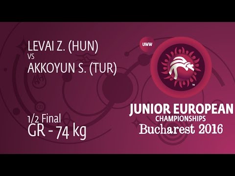 1/2 GR - 74 kg: Z. LEVAI (HUN) df. S. AKKOYUN (TUR), 5-0