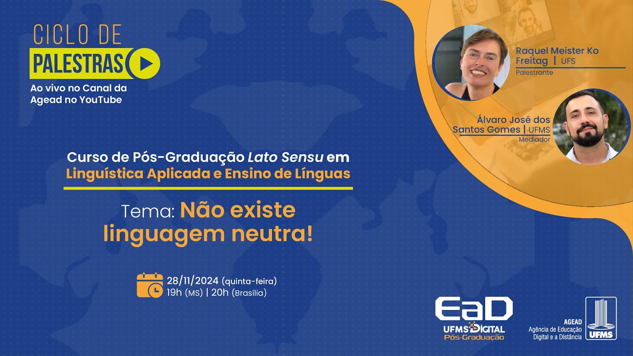 [Palestra] Não existe linguagem neutra!