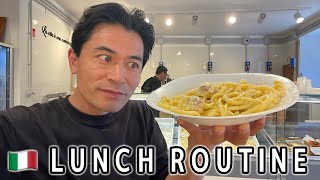 【ランチルーティン⑥】安くて美味しい本格パスタ屋のお持ち帰りパスタ(イートインも可能) パンテオン界隈で働く人たちでだけでなく観光客にも大人気!オープンしてまだ数ヶ月、ランチルーティン確定👍