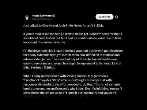 PirateSoftware Situation