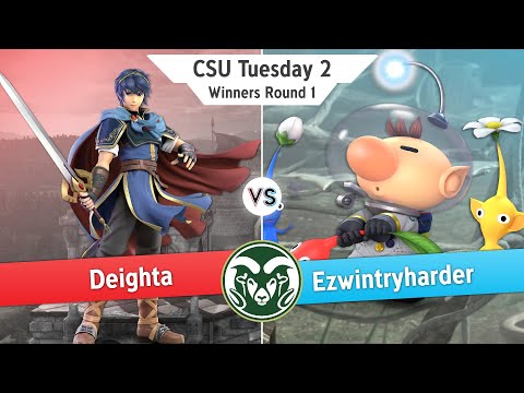 Deighta(Marth) Vs Ezwintryharder(Olimar) - Winners Round 1 - CSU Tuesday 2