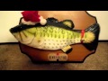 Christmas Holiday Big Mouth Billy Bass Singing Fish Sings Up On The Housetop Jingle Bells