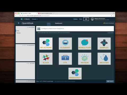 Link multiple OpenWhisk actions together in a sequence