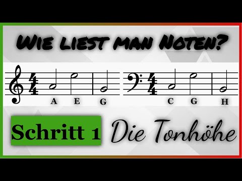 ♫♪ Wie liest man Noten? | Musik Grundlagen | Schritt 1: Die Tonhöhe ♫♪ [S1E1]