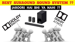 5.1 Ch Multimedia Surround Sound Speakers vs 5.1 ch dolby digital soundbars vs Dolby Atmos Soundbars