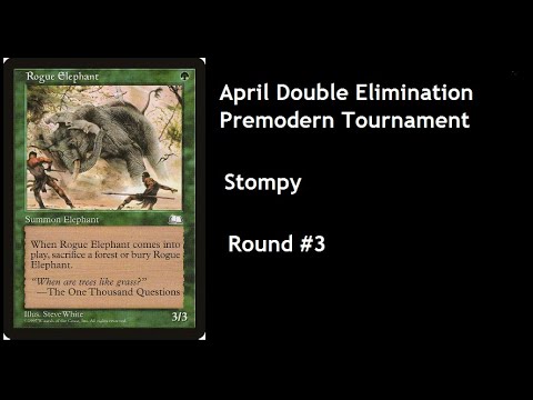April Premodern Double Elimination Tournament Stompy vs MUD Round 3