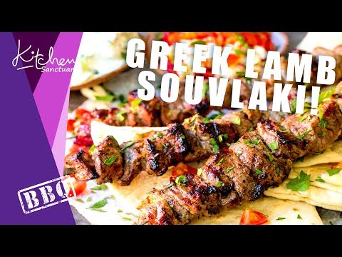 BBQ Lamb Souvlaki Kebabs