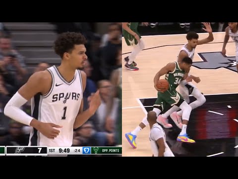 Victor Wembanyama was bullying Giannis like a little child 😭