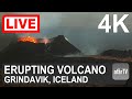 🌎 LIVE IN 4K:  Lava Breaching the Berm at the Iceland Volcano