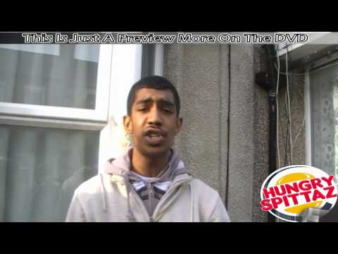 Hungry Spittaz DVD Preview : Tiny And Griminal Freestyle and Studio Section