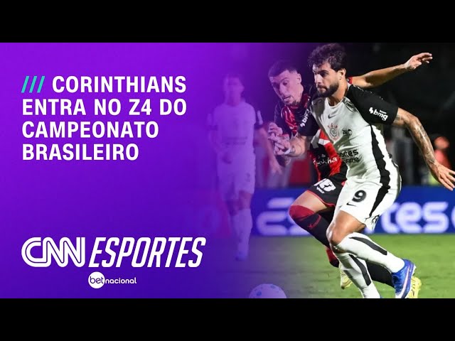 Corinthians empata com Vitória e entra na zona de rebaixamento do Brasileiro | AGORA CNN