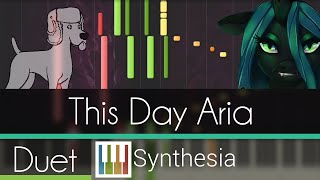 This Day Aria - |DUET PIANO TUTORIAL w/LYRICS| -- Synthesia HD
