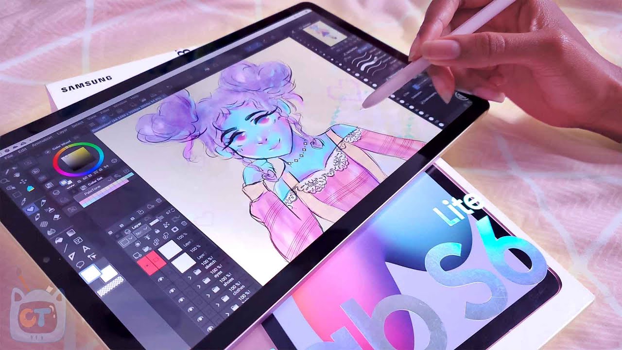 ✏️Tab S6 LITE Clip Studio Paint Drawing 🌱 60+ layers | Does it lag?