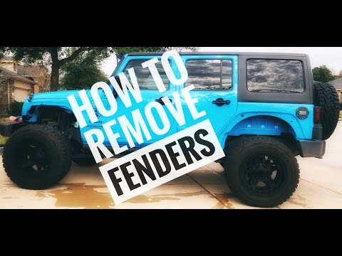 Removing Stock Fenders from a Jeep JKU