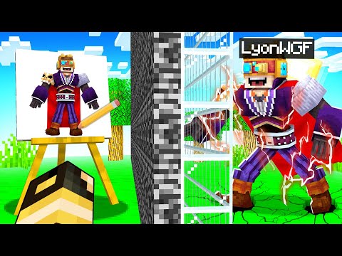 ROBLOX LYON DRAWING TO CREATE IN MINECRAFT!  MOB BATTLE!!