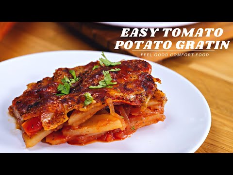 EASY TOMATO POTATO GRATIN | GLUTEN FREE DISH | MEAL PREP READY
