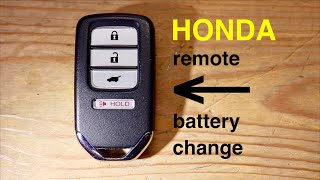 How to ● Honda Key Fob Remote Keyless Battery Change/Replace