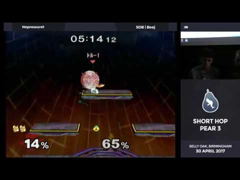 SHP3 Am Bracket -  Winners Semifinals - NoPressure1 (Fox) vs Beej (Sheik, Peach)