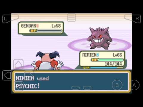 Pokemon Firered Elite 4 and Champion Mr. Mime sweep