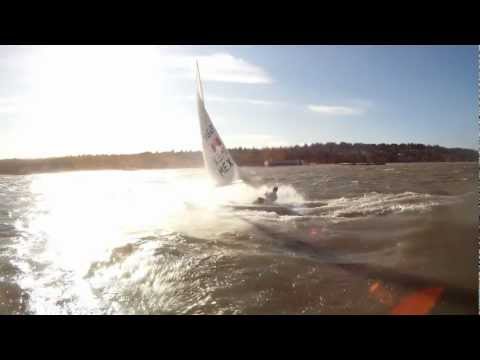 Extreme Laser Sailing In High Wind: GoPro HD HERO