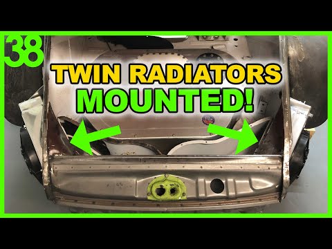 Subaru EZ30 R Twin Turbo into Vintage Porsche - CSF Radiator Install | Blasphemy Build Episode 38