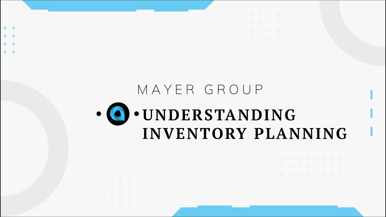 Inventory Planning Tutorial in Acumatica