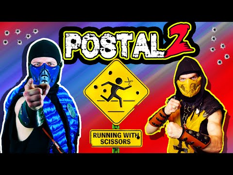 Scorpion & Sub-Zero Play - POSTAL 2 | MKX GAMEPLAY PARODY!