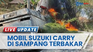 Korsleting Listrik, Mobil Suzuki Carry di Sampang Ludes Terbakar hanya Tersisa Kerangka