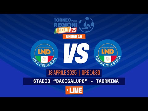 TDR 2025 - Finale Under 19 | Piemonte VdA - Friuli Venezia Giulia