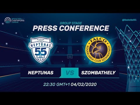 Neptunas Klaipeda v Falco Szombathely - Press Conference - Basketball Champions League 2019-20