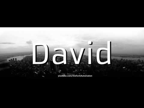 How to pronounce David Roentgen in German