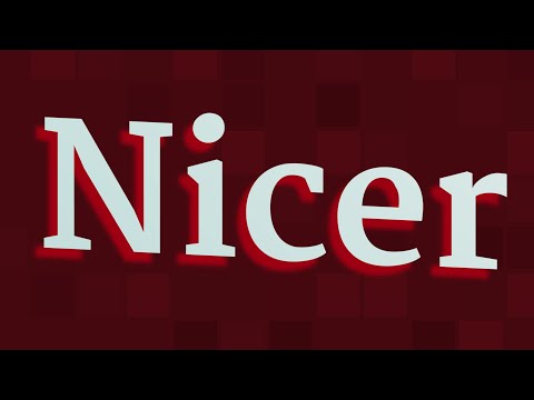 NICER pronunciation • How to pronounce NICER